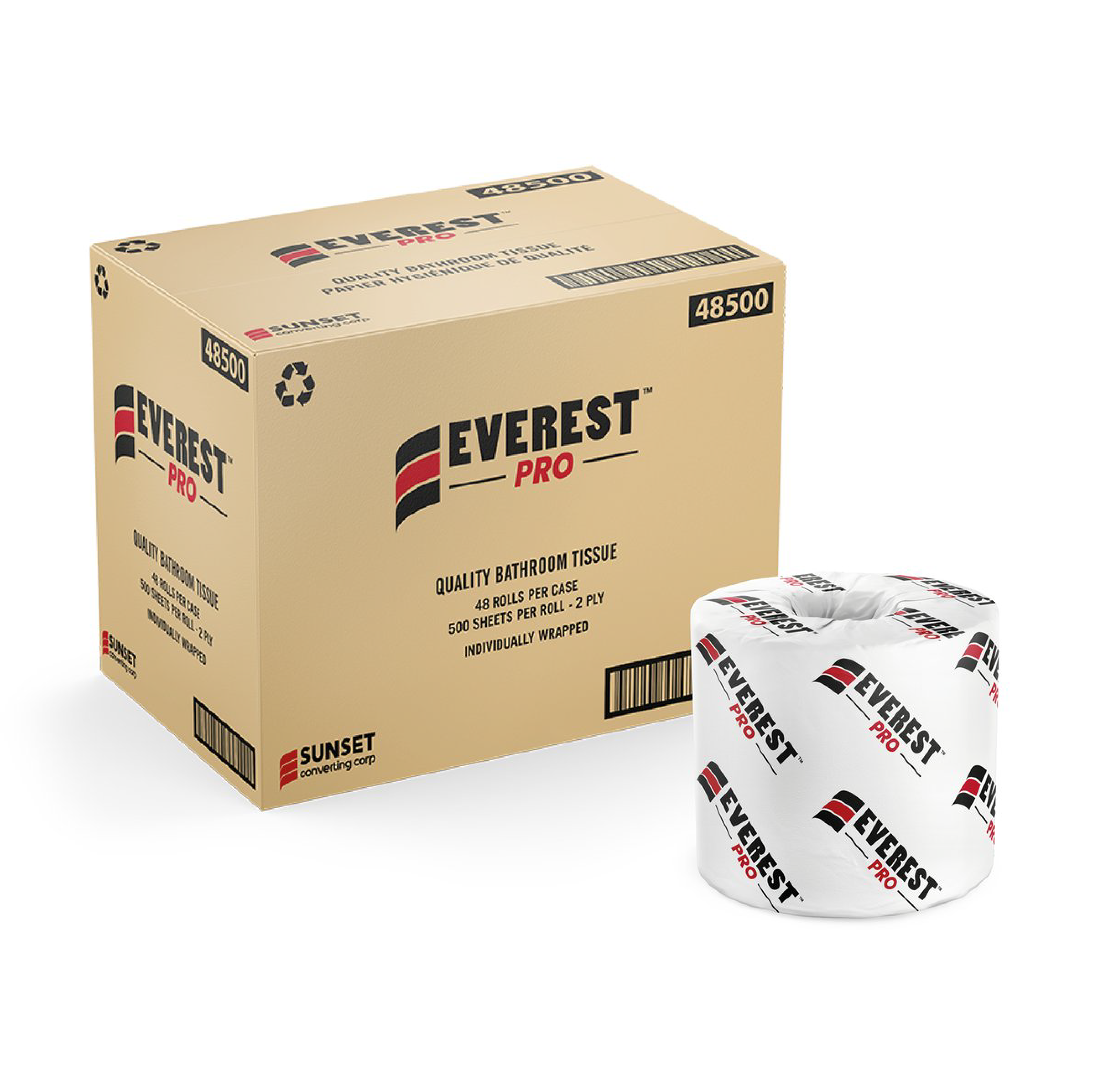 2 Ply Recycled Standard Toilet Paper - Everest - Image 2