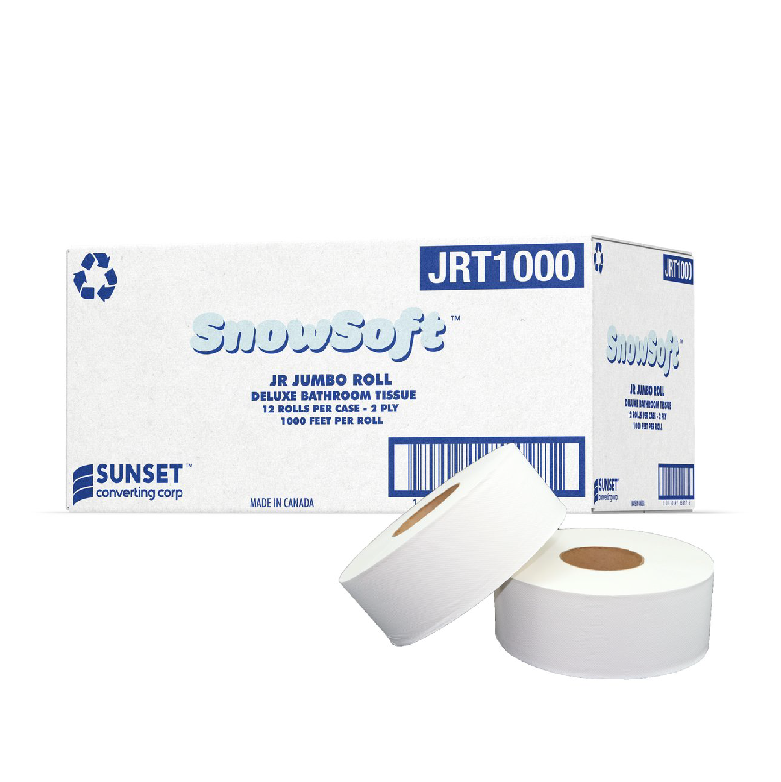 2 Ply Virgin Paper Jumbo Roll Tissue - Snowsoft - Image 4