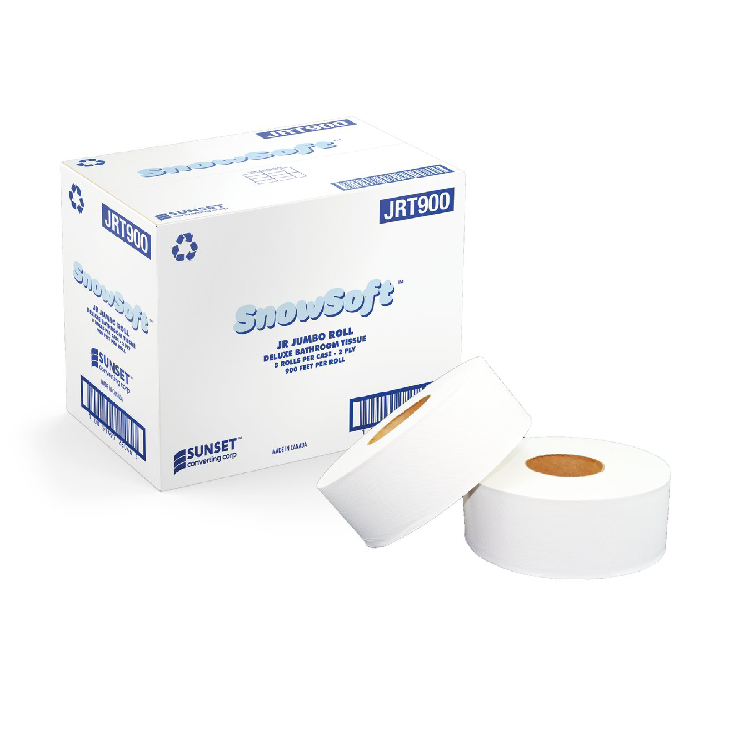 2 Ply Virgin Paper Jumbo Roll Tissue - Snowsoft - Image 3