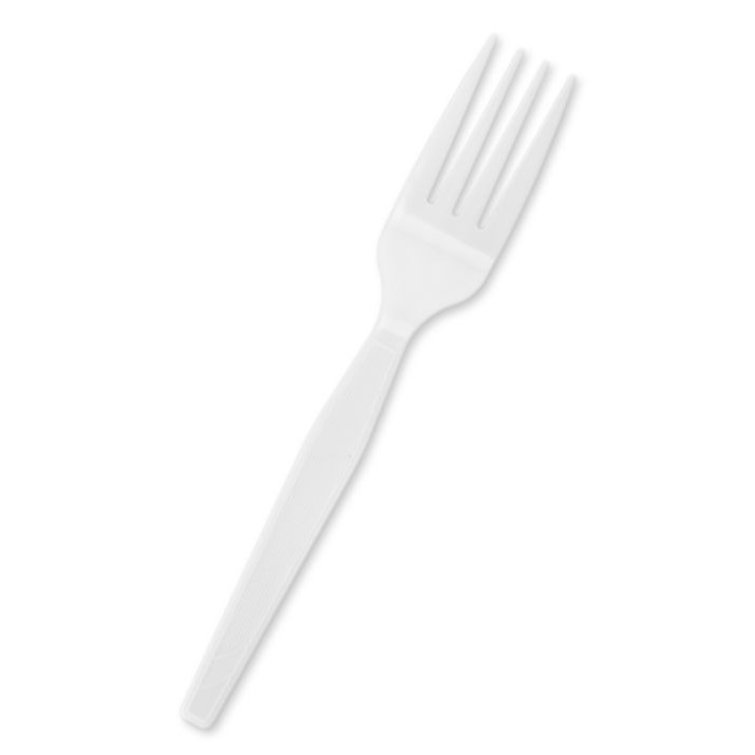 Plastic Regular Fork - White (1000pcs)