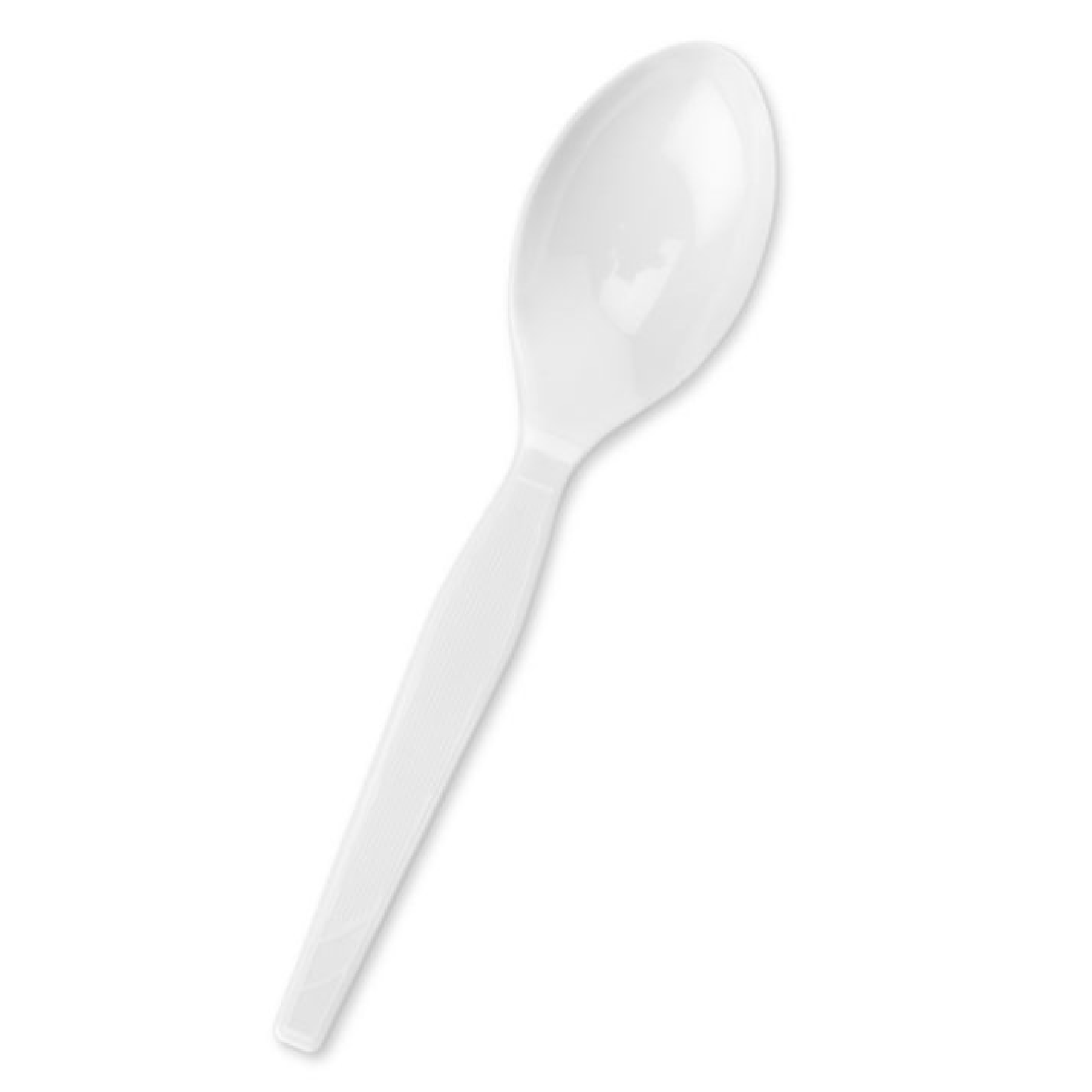 Plastic Regular Soup Spoon - White (1000pcs)