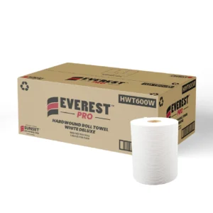 1 Ply Hand Towel Rolls - White (6 Rolls) - Everest